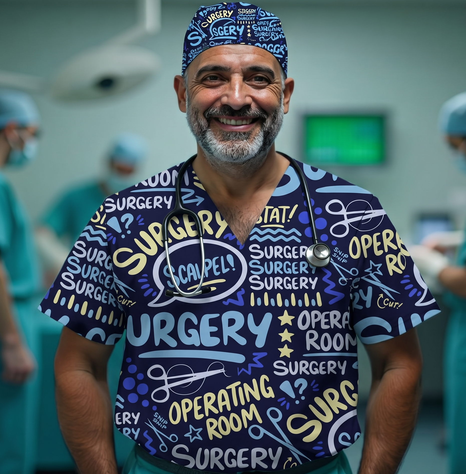 Looking for a high-quality medical headcap? Our Surgery Blue scrub cap is adjustable, breathable, and designed for surgeons and doctors. Order your professional medical wear today!
