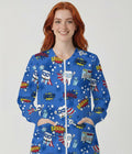 BrushHero Women's Printed Long Sleeve Front Zipper Jacket
